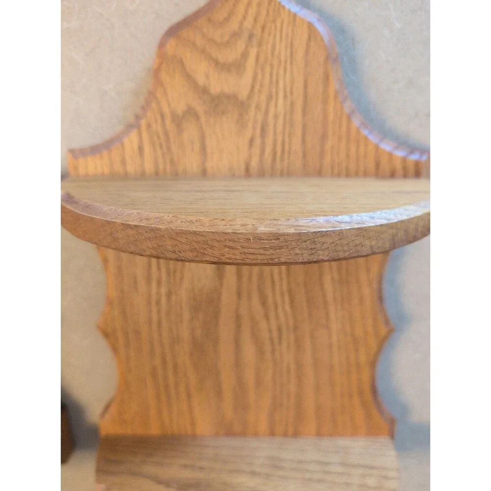 Vintage Set Of Large Oak Shelves 18